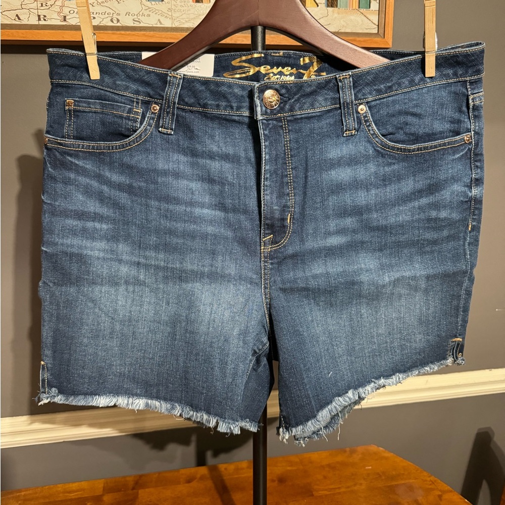 Seven7 Denim Shorts - Dark Wash